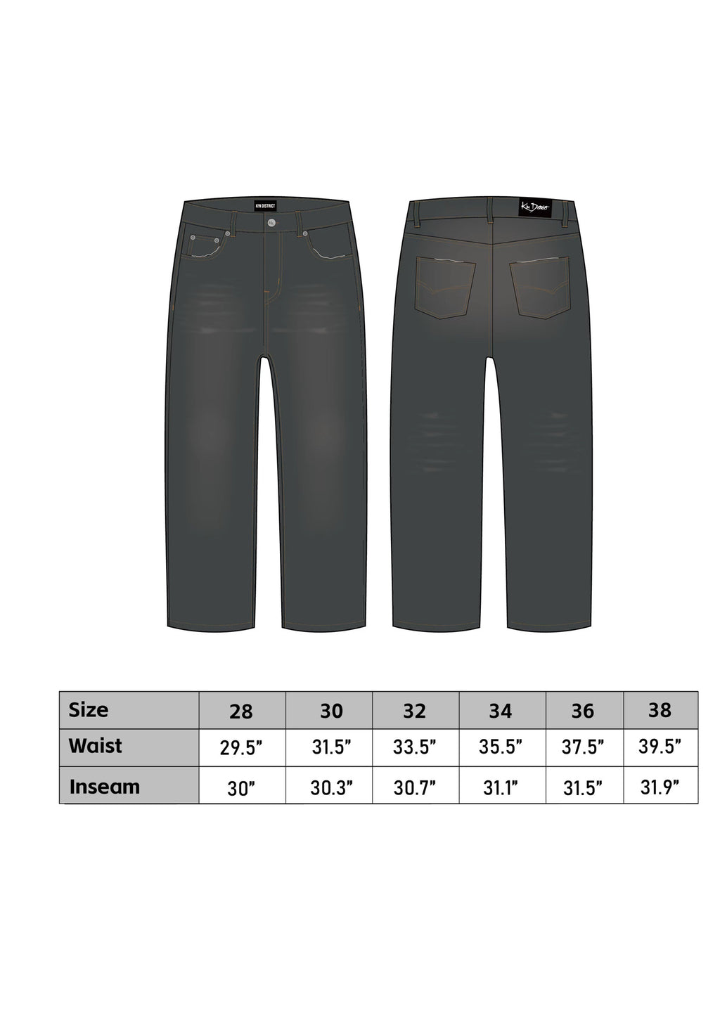 RUSTY DENIM PANTS - COPPER