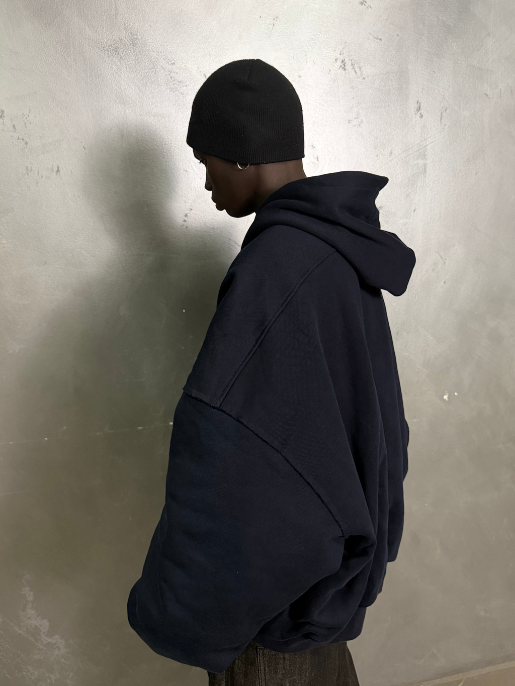 Reversible Bomber Jacket- Blue/Grey