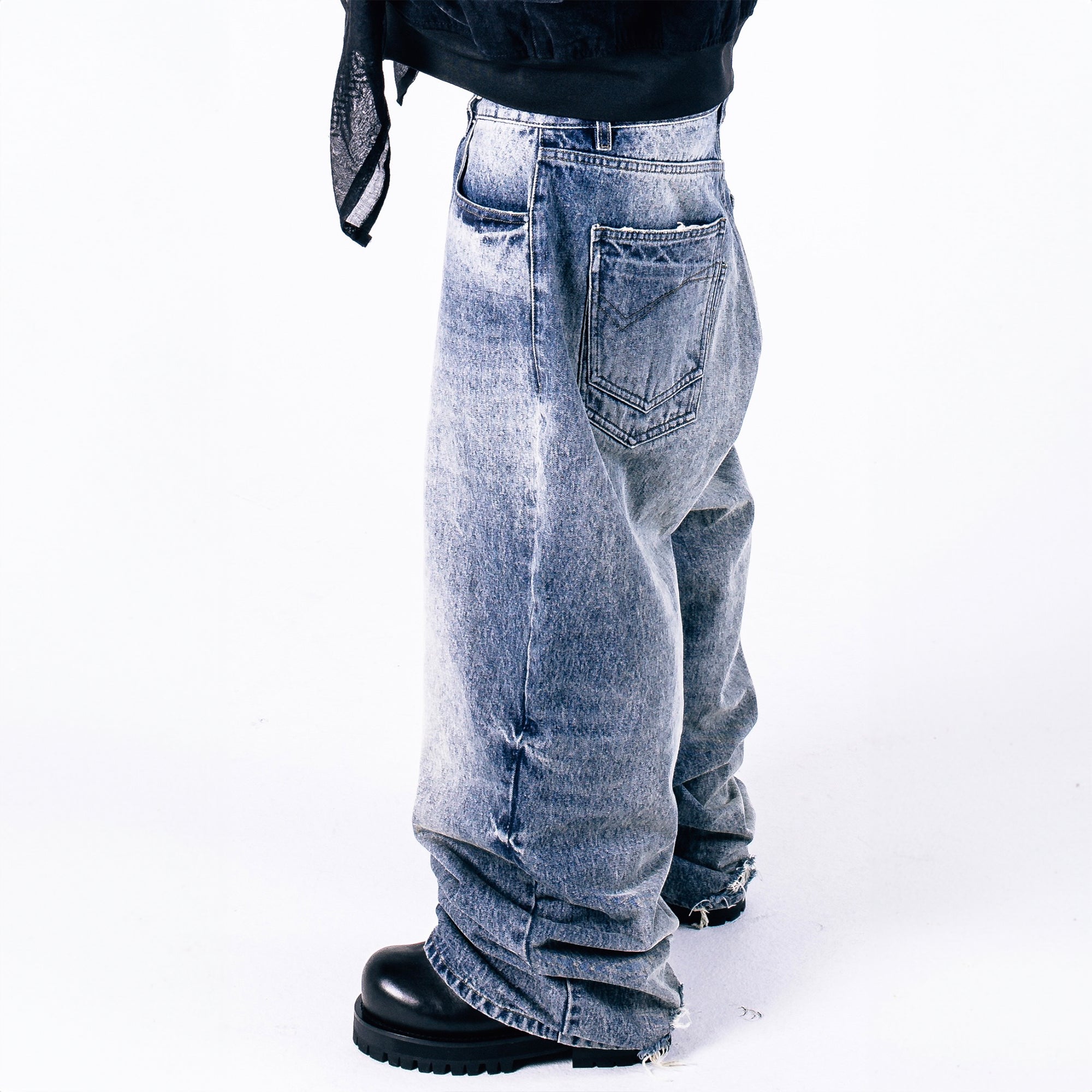 DOUBLE POCKET DENIM - BLUE