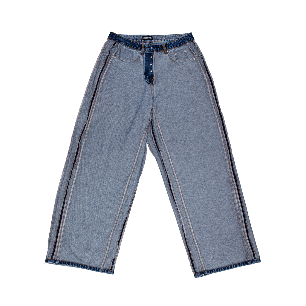 INSIDE OUT DENIM PANTS - BLUE
