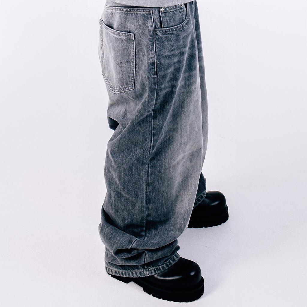 WIDE LEG DENIM  - SLATE